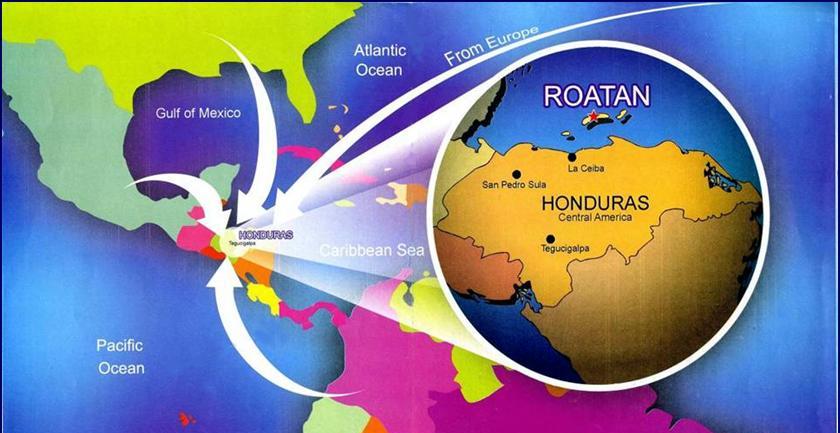 Roatan Map