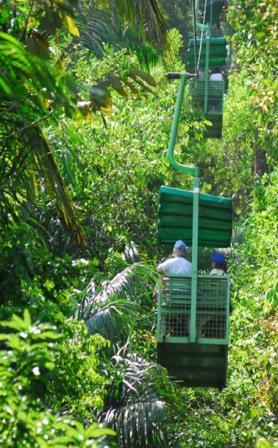 la selva chair lift on roatan